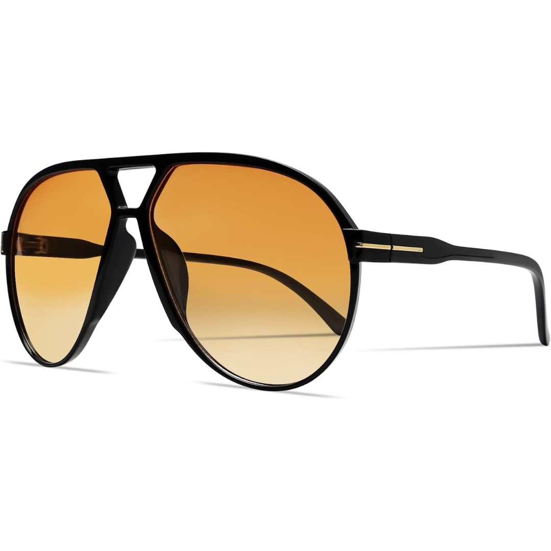 Sonnenbrille Aviator Oversize – Retro Design mit UV400 Schutz -    Zorenza