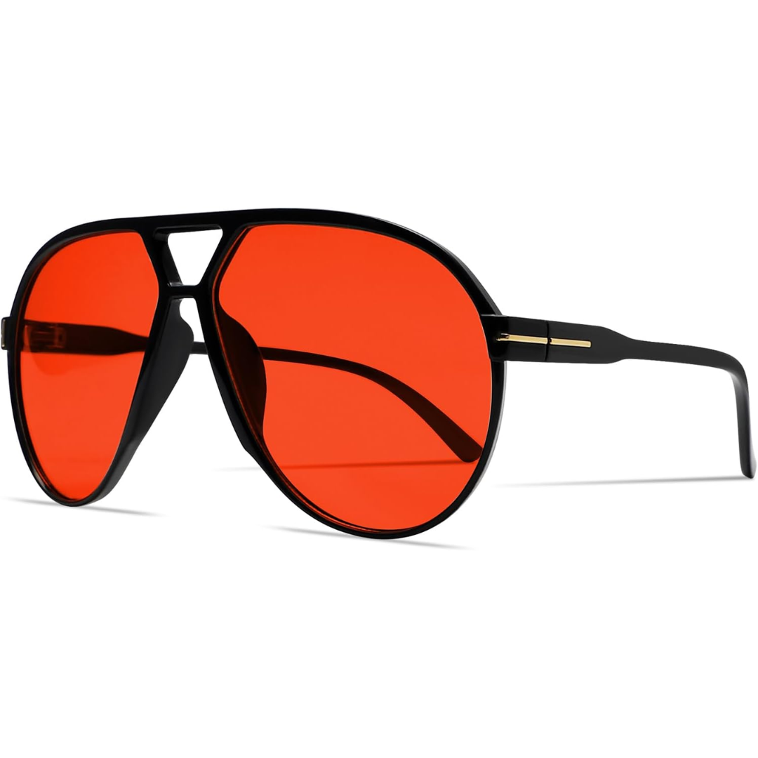 Sonnenbrille Aviator Oversize – Retro Design mit UV400 Schutz -    Zorenza