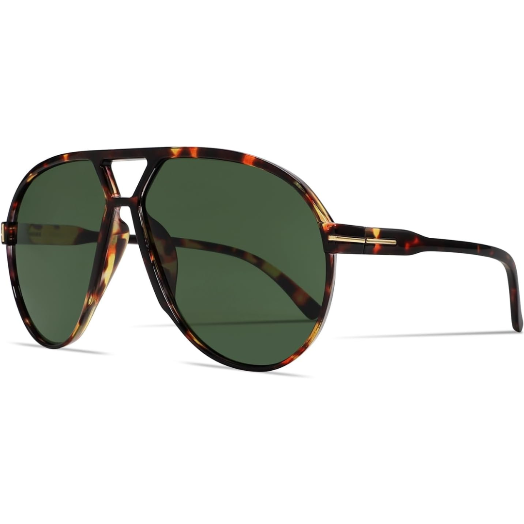 Sonnenbrille Aviator Oversize – Retro Design mit UV400 Schutz -    Zorenza