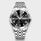 Elegante Herrenuhr mit Quarzwerk und Edelstahlarmband -    Zorenza
