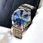 Elegante Herrenuhr mit Quarzwerk und Edelstahlarmband -    Zorenza