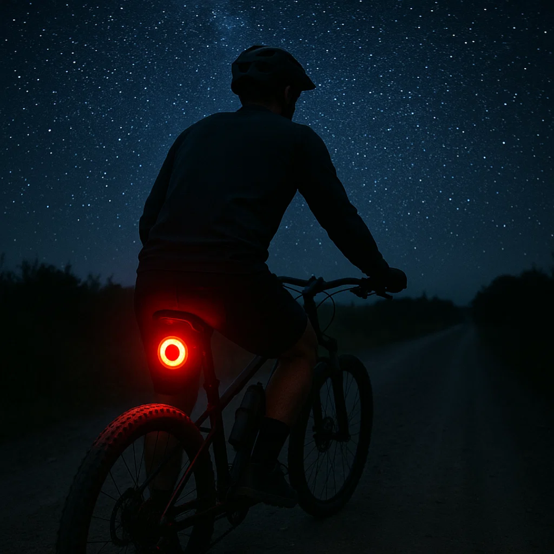 Rücklicht für Fahrrad mit Bremslicht-Funktion und 6 Modi -    Zorenza