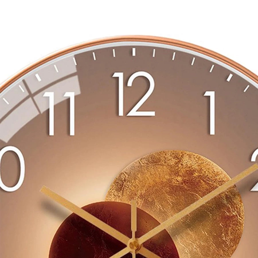 LED-Wanduhr mit stiller Quarzuhr – Stimmungsvolles Wohndesign -    Zorenza