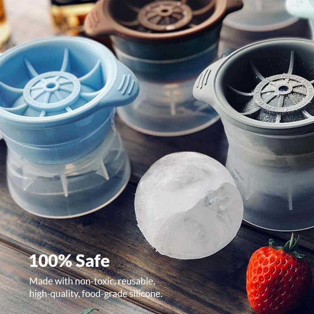 Eisformen für Kugeln aus Silikon – 6,5 cm große Eiskugeln -    Zorenza