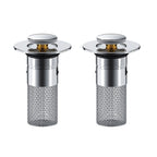 Abflussfilter Edelstahl mit Pop-up-Mechanismus -    Zorenza