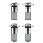 Abflussfilter Edelstahl mit Pop-up-Mechanismus -    Zorenza