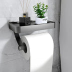 Toilettenpapierhalter Edelstahl mit Ablage -    Zorenza