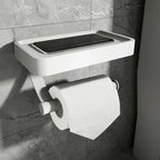 Toilettenpapierhalter Edelstahl mit Ablage -    Zorenza