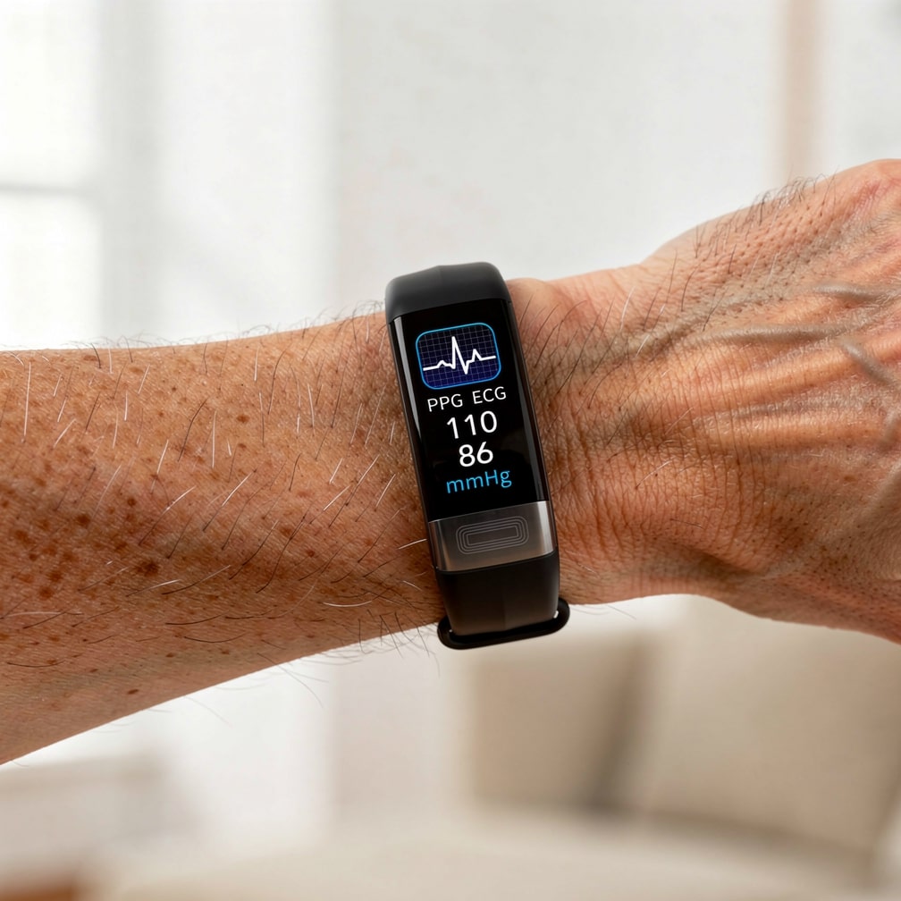 Smartwatch mit EKG, Herzfrequenz und Blutdruckmessung Zorenza