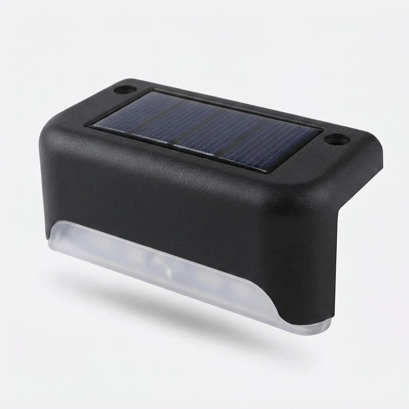 Solar-Stufenleuchten 8er-Set, Dämmerungssensor, Kleben oder Schrauben -    Zorenza