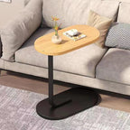 C-Tisch mit Holzplatte und Metallgestell -    Zorenza