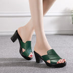 Plateau-Sandalen mit Blockabsatz -    Zorenza