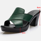 Plateau-Sandalen mit Blockabsatz -    Zorenza