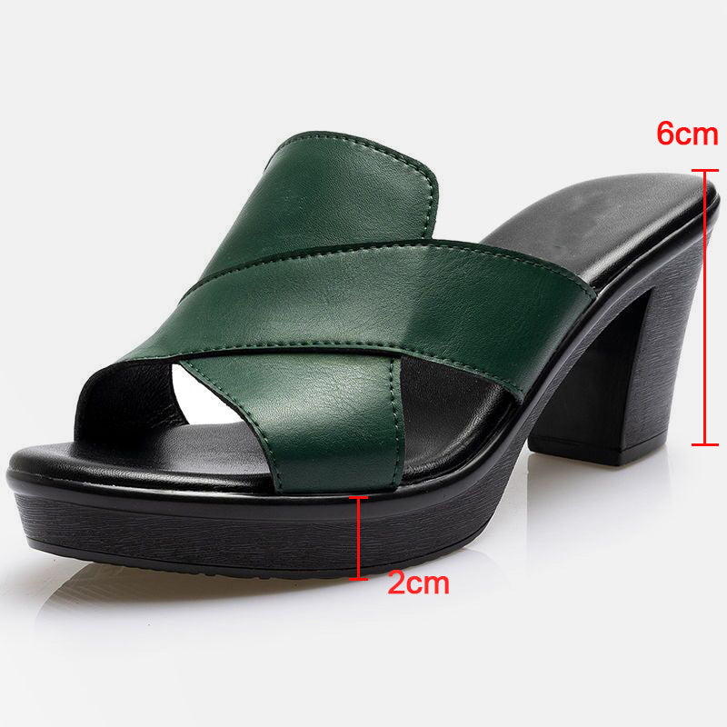 Plateau-Sandalen mit Blockabsatz -    Zorenza