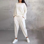 Damen Loungewear-Set mit Taschen – Leichtes Polyester -    Zorenza