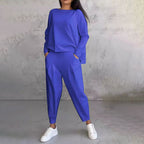 Damen Loungewear-Set mit Taschen – Leichtes Polyester -    Zorenza
