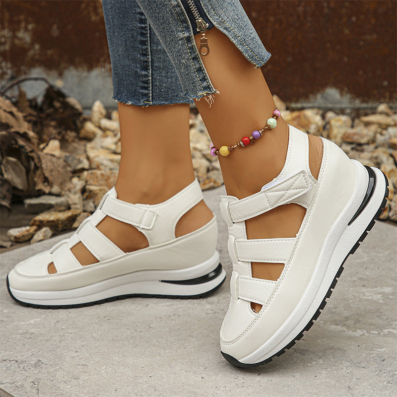 Plateau-Sneaker-Sandalen mit Klettverschluss -    Zorenza