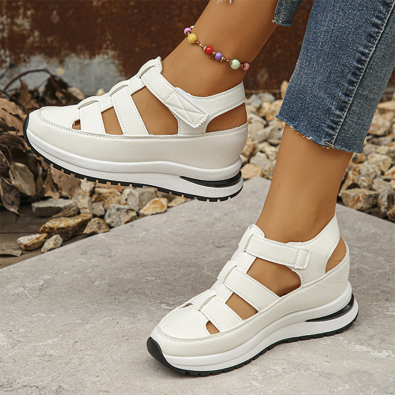Plateau-Sneaker-Sandalen mit Klettverschluss -    Zorenza