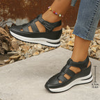 Plateau-Sneaker-Sandalen mit Klettverschluss -    Zorenza
