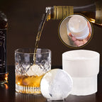Eisball-Maker Silikon 6 cm – Runde Eiswürfel für Whisky und Cocktails -    Zorenza