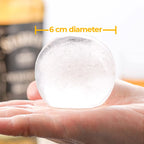 Eisball-Maker Silikon 6 cm – Runde Eiswürfel für Whisky und Cocktails -    Zorenza