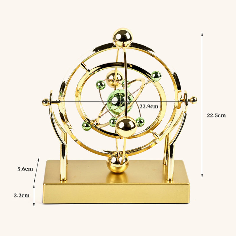 Perpetuum Mobile Pendel Gold – Physik Dekoration für Büro -    Zorenza