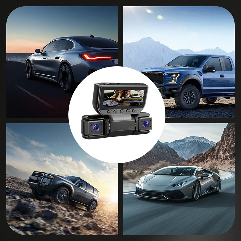 4-Kanal Dashcam mit 360° Rundumsicht und Nachtsicht -    Zorenza