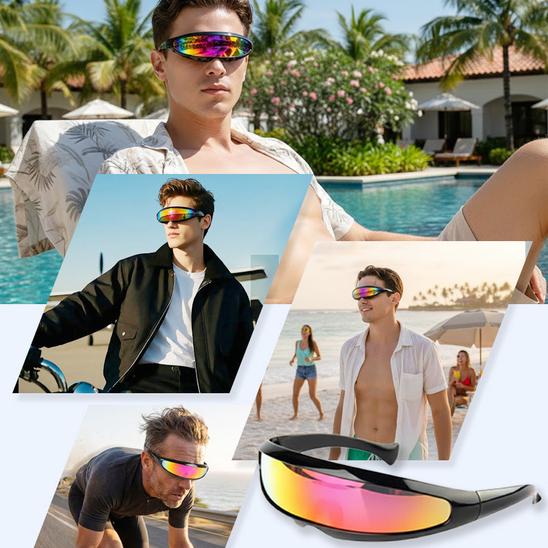 Futuristische Schutzbrille mit Panorama-Objektiv -    Zorenza