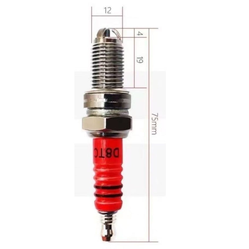 Spark Plug D8TC Three-Electrode Ceramic Nickel Alloy 75 mm – High ...