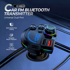 Auto FM Bluetooth-Transmitter mit 2 USB-Ladeanschlüssen -    Zorenza