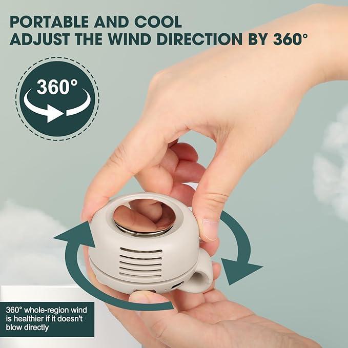 Clip-Ventilator 360° drehbar klingenlos mit Akku -    Zorenza