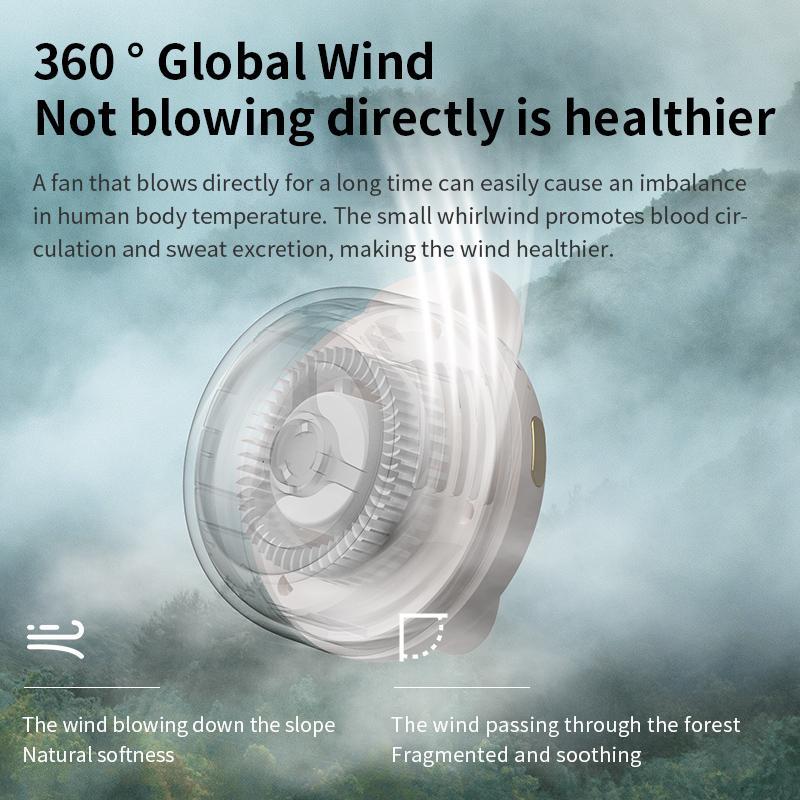 Clip-Ventilator 360° drehbar klingenlos mit Akku -    Zorenza