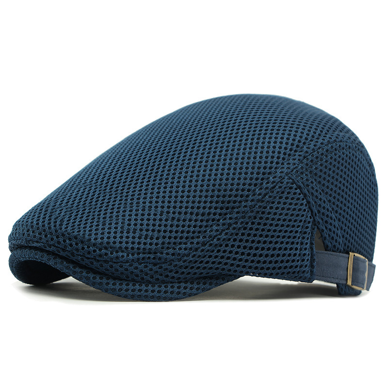 Mesh Polyester Adjustable Newsboy Cap 55-60 cm – Breathable with