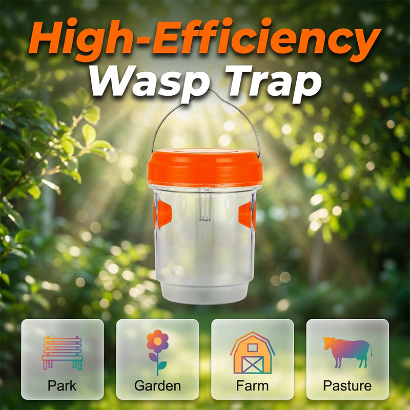 Wasp trap solar PS material 9.2 x 11.8 cm anti-escape design