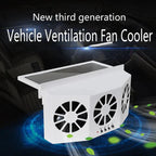 Solar-Ventilator Auto – Kühlung mit Doppelventilator und Solarenergie -    Zorenza