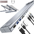 USB-C Dockingstation mit Laptopständer 8 Anschlüsse HDMI 4K -    Zorenza