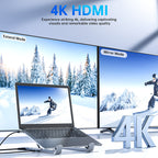 USB-C Dockingstation mit Laptopständer 8 Anschlüsse HDMI 4K -    Zorenza