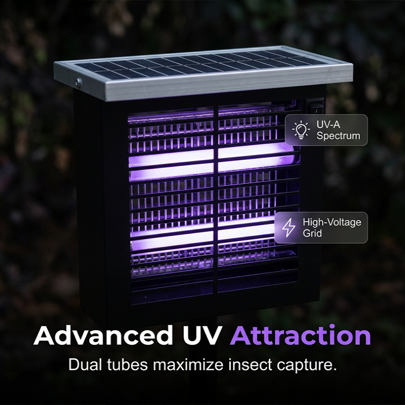 Insektenvernichter Solar UV-Licht Outdoor mit Erdspieß -    Zorenza