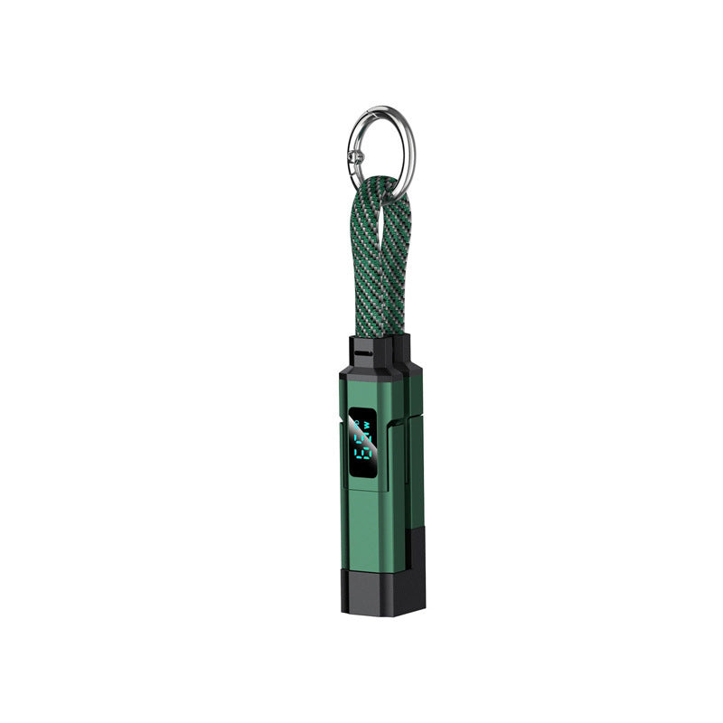 Ladekabel 4-in-1 mit Digital-Display und Schlüsselanhänger -    Zorenza