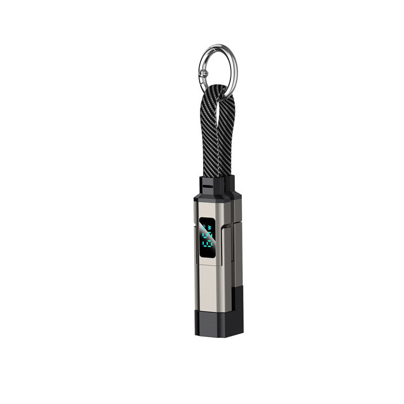 Ladekabel 4-in-1 mit Digital-Display und Schlüsselanhänger -    Zorenza