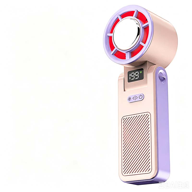 Handventilator klappbar mit LED-Display -    Zorenza