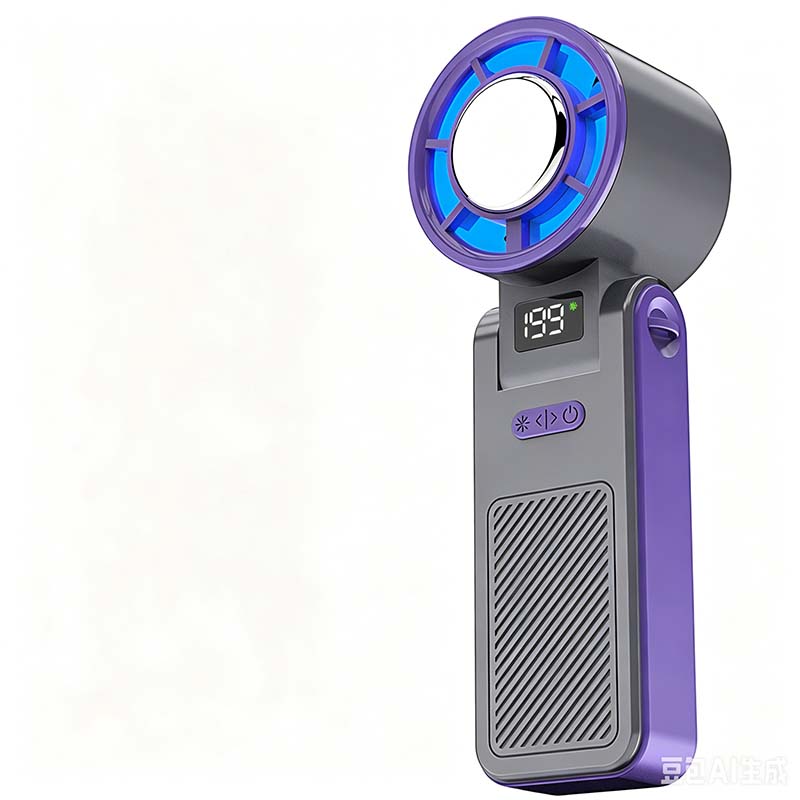 Handventilator klappbar mit LED-Display -    Zorenza