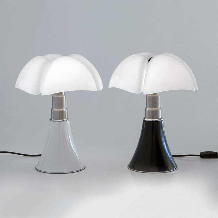 Pilz-Tischlampe mit Touch-Dimmer und höhenverstellbarem Schaft -    Zorenza