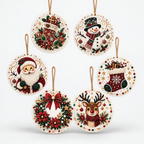 Diamond Painting Weihnachtsanhänger Set 6-teilig -    Zorenza