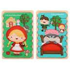 Holz Steckpuzzle-Set für Kinder – Doppelseitig & Bildungsfördernd -    Zorenza
