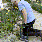 Kniebankje 2-in-1 mit gepolsterter Sitzfläche für Garten -    Zorenza