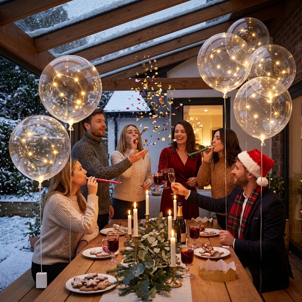 LED-Luftballons Set – Leuchtende Deko für Hochzeit, Geburtstag & Garten -    Zorenza