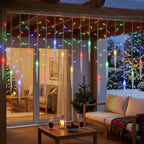 LED-Eiszapfen-Lichterkette mit Fernbedienung, 8 Leuchtmodi, USB, innen & außen -    Zorenza