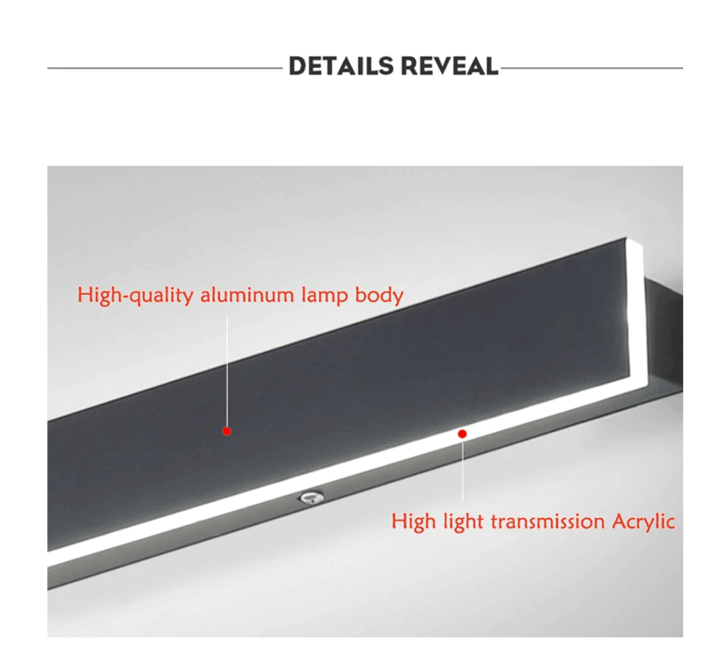 LED-Wandleuchte vertikal – Wasserdicht für Außenbereich -    Zorenza