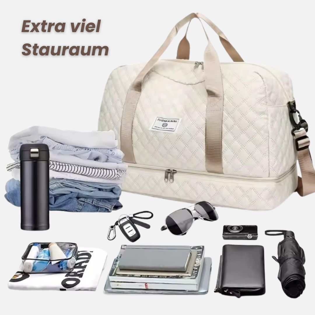 Gesteppte Reisetasche mit Schuhfach Zorenza